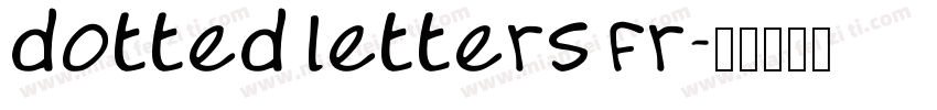 dotted letters fr字体转换
